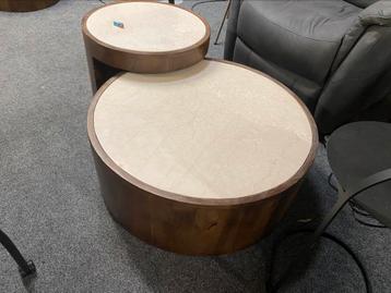 Salontafel set hazel beige marmer b keuze beschikbaar voor biedingen