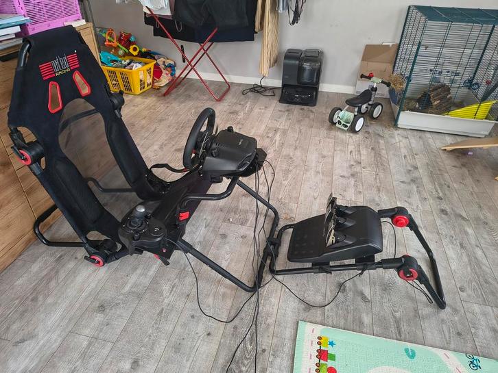 Logitech G29 racestuur, pedalen, shifter, stoel - Compleet, Spelcomputers en Games, Spelcomputers | Overige Accessoires, Gebruikt