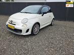 Fiat 500 C 0.9 TwinAir CABRIO/ABARTH UITGEVOERD/17 INCH., Auto's, Euro 5, 86 pk, Gebruikt, Zwart