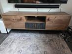 Houten TV Meubel met Opbergruimte, Ophalen, 100 tot 150 cm, Zo goed als nieuw, Metaal