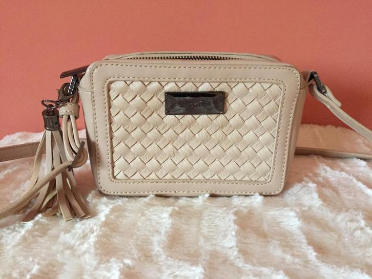 Supertrash beige crossbody schoudertas, Sieraden, Tassen en Uiterlijk, Tassen | Damestassen, Zo goed als nieuw, Schoudertasje
