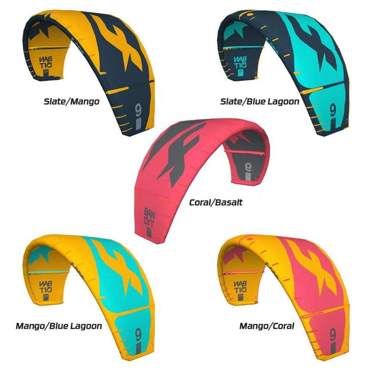 F-One Cabrinha 7,9,12 m2 2Bars TT-Board Bags 2Pumps Harness, Watersport en Boten, Kitesurfen, Zo goed als nieuw, Kite, 9 m², Twintip