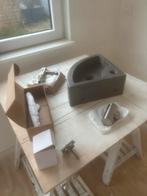 fonteinset Beton Kwartrond - Nieuw in Doos €50,-, Ophalen, Nieuw, Chroom, Toilet