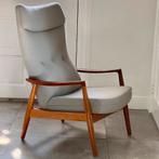 Bovenkamp met Kvadrat gerestaureerde fauteuil vintage design, Ophalen of Verzenden, Zo goed als nieuw, Stof, Midcentury modern vinatge Dutch Deens design klassieker