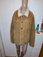 Bruine Corduroy Jas met Wollen Kraag fsbn maat m, Bruin, Maat 48/50 (M), Ophalen of Verzenden, FSBN