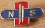 Metalen NS speldje oud logo broche, Verzamelen, Spoorwegen en Tramwegen, Verzenden, Zo goed als nieuw, Trein, Overige typen