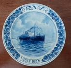 scheepvaart gedenkbord Holland Amerika Lijn / RVS, 1929, Verzenden, Gebruikt, Overige typen