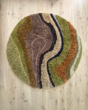 HK Living wollen vloerkleed rond-150 cm beschikbaar voor biedingen