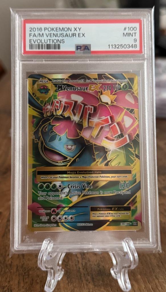 Venusaur EX PSA 9 - Pokemon XY Evolutions 2016, Hobby en Vrije tijd, Verzamelkaartspellen | Pokémon, Nieuw, Losse kaart, Ophalen