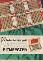 Retro reclame 1967 Ritmeester sigaren Sinterklaas geschenk, Verzamelen, Verzenden, Overige typen