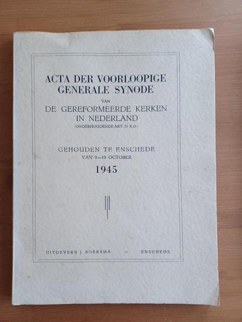 Acta der Voorloopige Generale Synode 1945, Boeken, Godsdienst en Theologie, Gelezen, Christendom | Protestants, Ophalen of Verzenden