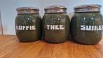 Emaille voorraadpotten Set - Koffie, Thee, Suiker, Ophalen of Verzenden