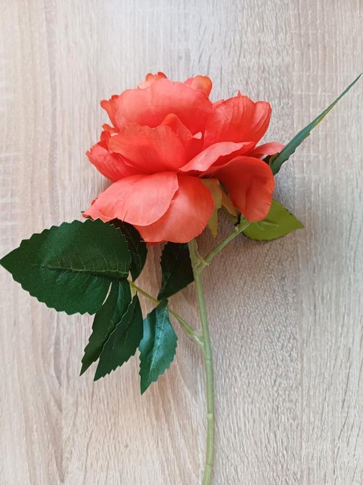 2 Kunst Rozen Takken - Pink Ribbon, Huis en Inrichting, Woonaccessoires | Kunstplanten en Kunstbloemen, Zo goed als nieuw, Binnen