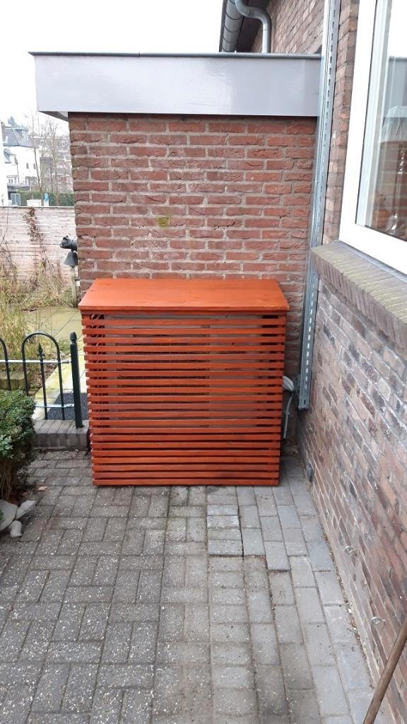 De Airco buitenunit in een mooie Douglas ombouw op maat., Tuin en Terras, Tuinmeubel-accessoires, Nieuw, Ophalen