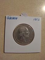 Zilveren Gulden 1865 - Willem III - Zeer Fraai, Ophalen of Verzenden