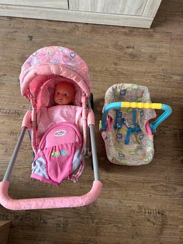 Baby born maxi cosy, draagzak en wandelwagen beschikbaar voor biedingen