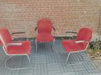 Set van 3 Gispen 413RL – Origineel Dutch Design – Rood Ribst, Huis en Inrichting, Stoelen, Ophalen, Rood