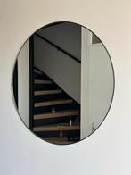 Ronde Spiegel met Zwart Frame, Huis en Inrichting, Woonaccessoires | Spiegels, Ophalen, Minder dan 50 cm, Rond, Zo goed als nieuw