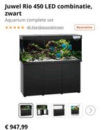 Jewel 450 led combinatie zwart, Dieren en Toebehoren, Vissen | Aquaria en Toebehoren, Ophalen, Zo goed als nieuw, Gevuld zoetwateraquarium