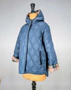 Gewatteerde reversibel jas met capuchon, Blauw, Maat 42/44 (L), Unknown, Zo goed als nieuw