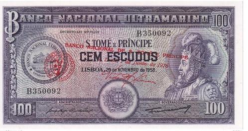 Sao Tomé Principe 100 Escudos - Banco Nacional Ultramarino, Postzegels en Munten, Bankbiljetten | Afrika, Los biljet, Overige landen