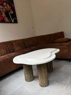 Unieke handgemaakte salontafel met boomstam poten, Huis en Inrichting, Tafels | Salontafels, Ophalen, 50 tot 100 cm, Nieuw, 50 tot 100 cm