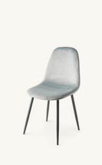 Vier fluwelen eetkamerstoelen stoelen eetkamer 4, Huis en Inrichting, Ophalen, Gebruikt, Vier