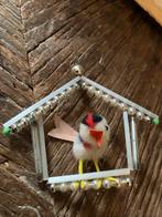 #kerst Kerstornament - Vogel in Vogelhuisje, Diversen, Kerst, Gebruikt, T, Ophalen of Verzenden, N