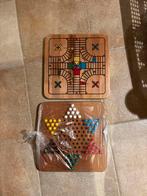 Houten Bordspellen: Halma & Backgammon, Hobby en Vrije tijd, Gezelschapsspellen | Bordspellen, Een of twee spelers, Ophalen of Verzenden