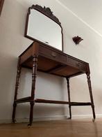 Victoriaanse sidetable en schouwspiegel in mahonie, Ophalen, Gebruikt, 50 tot 100 cm, Victoriaans