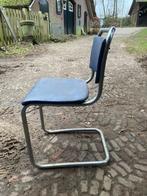 Gispen stoel, Huis en Inrichting, Blauw, Gebruikt, Leer, Vintage