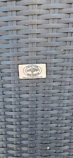 Fraaie rotan relax tuinset (grijs), Tuin en Terras, Ophalen, 4 zitplaatsen, Gebruikt, Bijzettafel