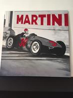 Vintage Schilderij MARTINI met Racewagen (160 x 160,5), Ophalen, Zo goed als nieuw, Reclamebord