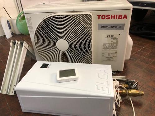 Elga Toshiba warmtepomp, Doe-het-zelf en Verbouw, Verwarming en Radiatoren, Gebruikt, Overige typen, 800 watt of meer, 30 tot 80 cm