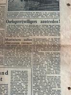 Oorlogsvrijwilligers aantreden!, Ophalen of Verzenden, Nederland, Embleem of Badge