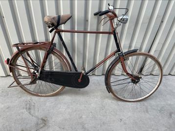 Oude herenfiets opafiets Stokvis oldtimer beschikbaar voor biedingen