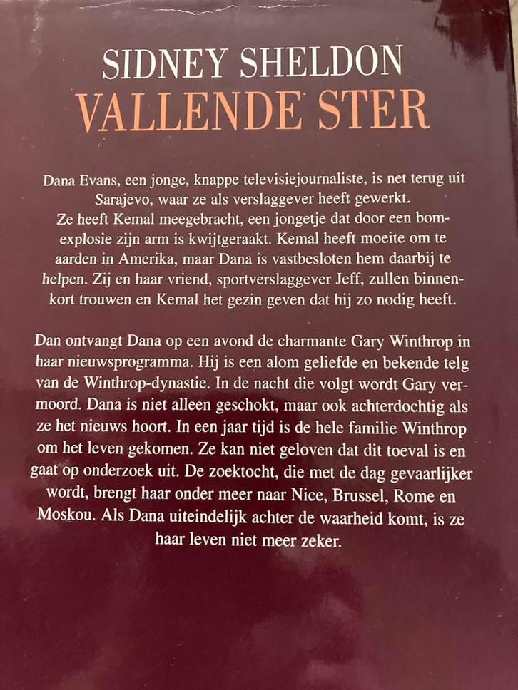 Vallende Ster - Sidney Sheldon, Boeken, Romans, Gelezen, Nederland, Ophalen