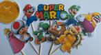 Set van 10 Super Mario cupcake prikkers, Ophalen of Verzenden, Nieuw, Versiering, Verjaardag