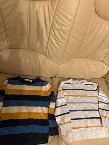 Set van 2 gestreepte truien – C&A – maat 110 (5 jaar) beschikbaar voor biedingen