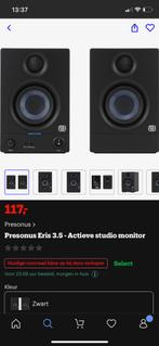 Presonus monitor luidspreker, Zo goed als nieuw, Minder dan 60 watt, Front, Rear of Stereo speakers, Ophalen