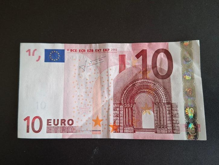 2002 Griekenland 10 euro oude serie Trichet printcode N022, Postzegels en Munten, Bankbiljetten | Europa | Eurobiljetten, Los biljet