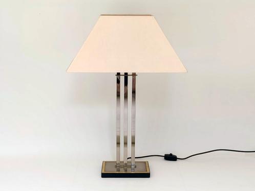 tafellamp Deknudt, Huis en Inrichting, Lampen | Tafellampen, Gebruikt, Minder dan 50 cm, Metaal, Stof, Overige materialen, Verzenden