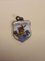 Emaille zilveren bedel 5, Ophalen of Verzenden, Gebruikt, Zilver, Overige merken