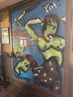 HERMAN BROOD Origineel te koop op paneeldeur, Antiek en Kunst, Kunst | Schilderijen | Modern, Ophalen