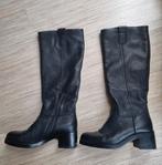 Leren zwarte dames laarzen mt 39, Ophalen of Verzenden, Zo goed als nieuw, Zwart, Hoge laarzen