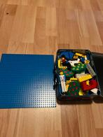Bakje met Lego + Lego plaat, Ophalen of Verzenden, Gebruikt, Overige merken
