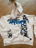 Witte Hoodie - Unlocked - Maat 164/170 maar valt als 158, Kinderen en Baby's, Kinderkleding | Maat 158, Gebruikt, Trui of Vest