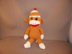 ty sock monkey aapje oranje/bruin/wit met mutsje 24 cm, Ophalen of Verzenden, Nieuw, Overige typen