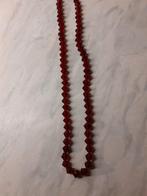 Rode ketting van granaat, Sieraden, Tassen en Uiterlijk, Kettingen, Ophalen of Verzenden, Zo goed als nieuw, Rood, Overige materialen