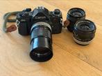 Canon A-1 incl drie lenzen (analoog), Audio, Tv en Foto, Fotocamera's Analoog, Ophalen of Verzenden, Zo goed als nieuw, Spiegelreflex